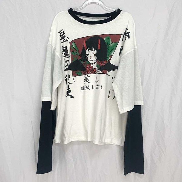 harajuku streetwear vintage white womens t shirts gothic kawaii cartoon funny anime printed teen girl long sleeve tee
harajuku streetwear vintage white womens t shirts gothic kawaii cartoon funny anime printed teen girl long sleeve tee