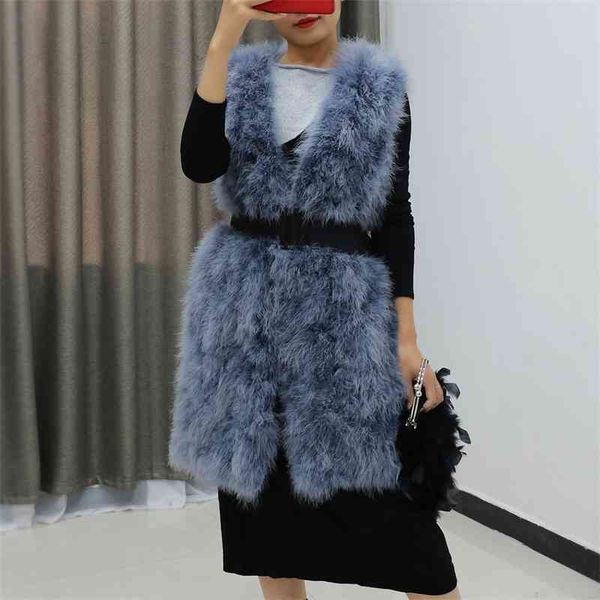 leather autumn winter women long real ostrich feather vests slim sleeveless v-neck plus size genuine fur waistcoat 5xl 6xl a172, Black
leather autumn winter women long real ostrich feather vests slim sleeveless v-neck plus size genuine fur waistcoat 5xl 6xl a172, Black