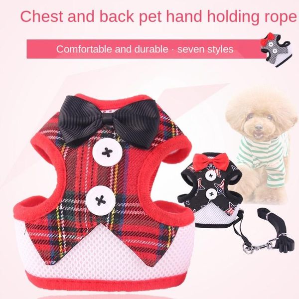 dog collars & leashes pet hand holding rope chest strap vest-style plaid butterfly bow tie corset traction belt leads puppy 
dog collars & leashes pet hand holding rope chest strap vest-style plaid butterfly bow tie corset traction belt leads puppy
