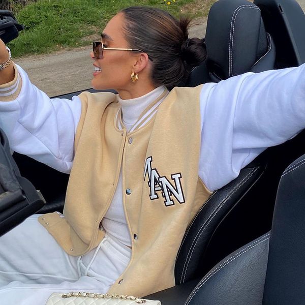 women's jackets baseball linen embroidered high card quaity s sportwear autumn jackets of large size streetwear loose rqu5, Black;brown
women's jackets baseball linen embroidered high card quaity s sportwear autumn jackets of large size streetwear loose rqu5, Black;brown