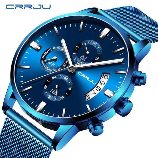wristwatches relogio masculino crrju watch male fashion casual quartz men's stainless steel blue waterproof, Slivery;brown
wristwatches relogio masculino crrju watch male fashion casual quartz men's stainless steel blue waterproof, Slivery;brown