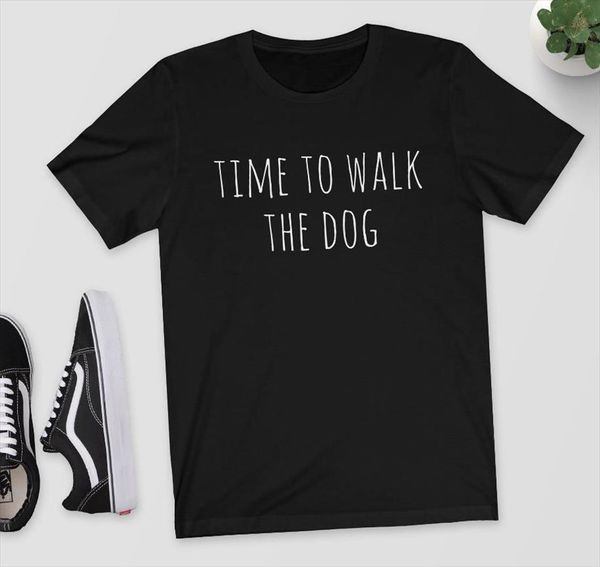 time to walk the mens t shirt men dog letters print cotton casual funny for lady girl tee hipster, White;black
time to walk the mens t shirt men dog letters print cotton casual funny for lady girl tee hipster, White;black