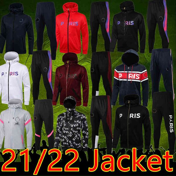 22 2021 paris hooded windbreaker full zipper hoodie tracksuit survetement mbappe football jacket sportswear coat, Black
22 2021 paris hooded windbreaker full zipper hoodie tracksuit survetement mbappe football jacket sportswear coat, Black