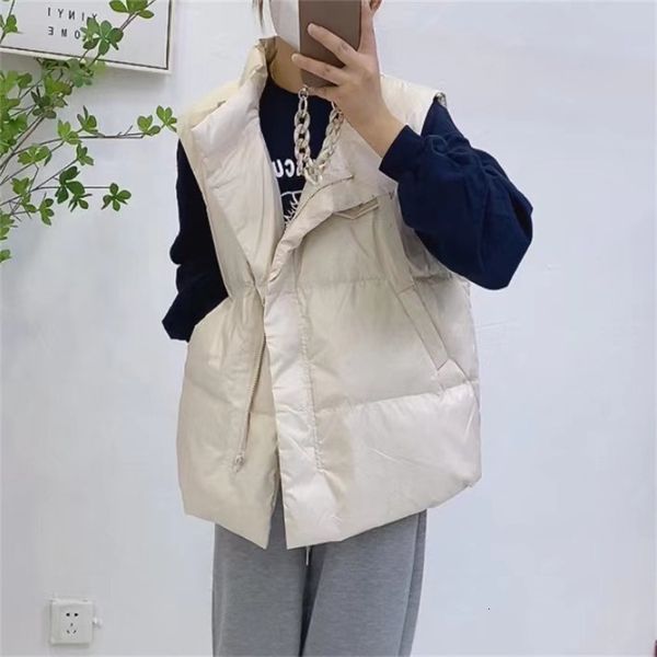 vests 2021 korean vt short white duck light stand collar women's loose casual down et, Black;white
vests 2021 korean vt short white duck light stand collar women's loose casual down et, Black;white