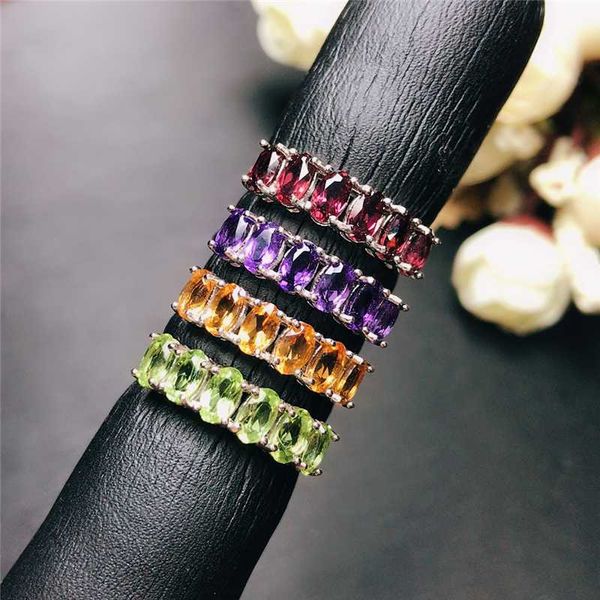 cluster rings ring promotion 925 pure silver natural color treasure amethyst yellow essence olivine garnet women's, Golden;silver
cluster rings ring promotion 925 pure silver natural color treasure amethyst yellow essence olivine garnet women's, Golden;silver