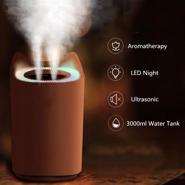 humidifiers 3000ml dual mist air humidifier for home ultrasonic usb maker with colorful night lamps mini office deskpurifier
humidifiers 3000ml dual mist air humidifier for home ultrasonic usb maker with colorful night lamps mini office deskpurifier