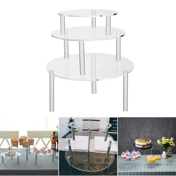 other bakeware 3 layers wedding acrylic practice cake stand display party detachable transparent birthday decoration durable round
other bakeware 3 layers wedding acrylic practice cake stand display party detachable transparent birthday decoration durable round