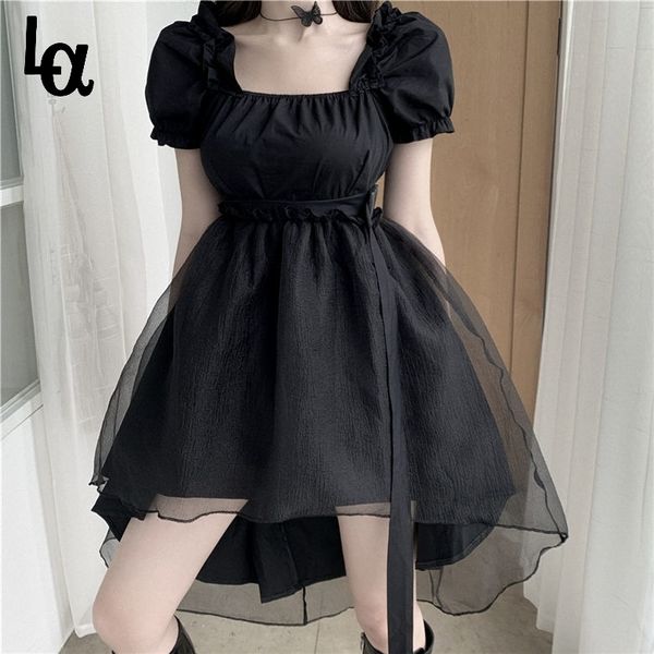 fairy mesh dress women summer gothic harajuku goth elegant puff sleeve black vintage female lace-up party vestido 210519, Black;gray
fairy mesh dress women summer gothic harajuku goth elegant puff sleeve black vintage female lace-up party vestido 210519, Black;gray