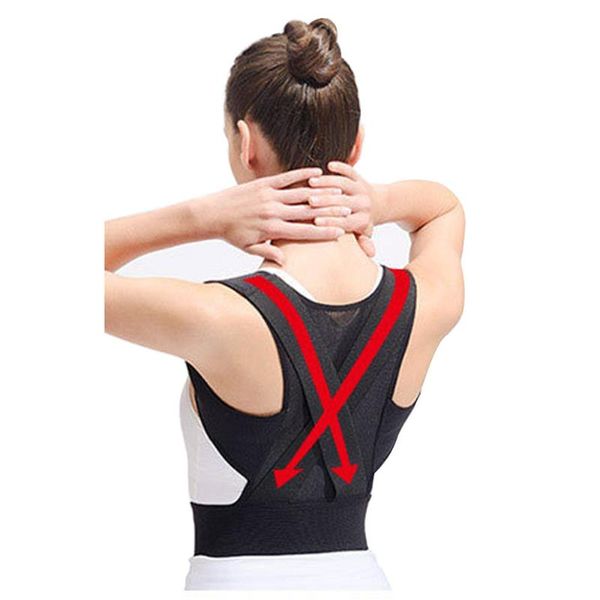women back waist posture corrector adjustable correction belt trainer shoulder lumbar brace spine support vest, Black;blue
women back waist posture corrector adjustable correction belt trainer shoulder lumbar brace spine support vest, Black;blue