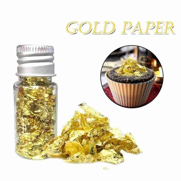 other festive & party supplies 1 bottle gold foil paper household decorative multifunctional sugar cake dessert decorating
other festive & party supplies 1 bottle gold foil paper household decorative multifunctional sugar cake dessert decorating