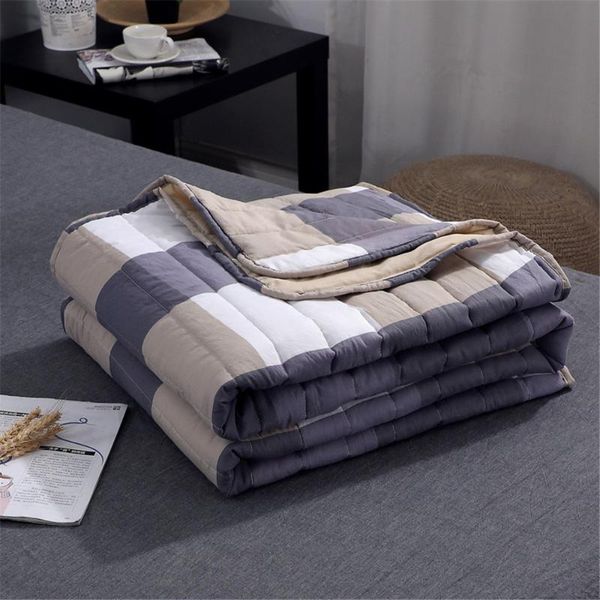 comforters & sets washable quilt double-sided air condition comforter summer breathable soft simple plaid blanket bedding
comforters & sets washable quilt double-sided air condition comforter summer breathable soft simple plaid blanket bedding