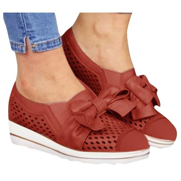 dress shoes sagace platform women 2021 wedges for breathable casual chaussure femme, Black
