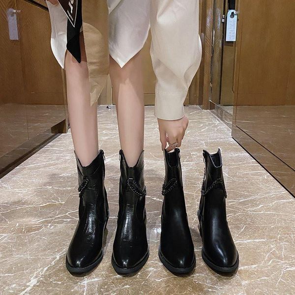 boots 2021 ladies pu ankle leather chain cool denim black retro women's work shoes wine leisure
boots 2021 ladies pu ankle leather chain cool denim black retro women's work shoes wine leisure