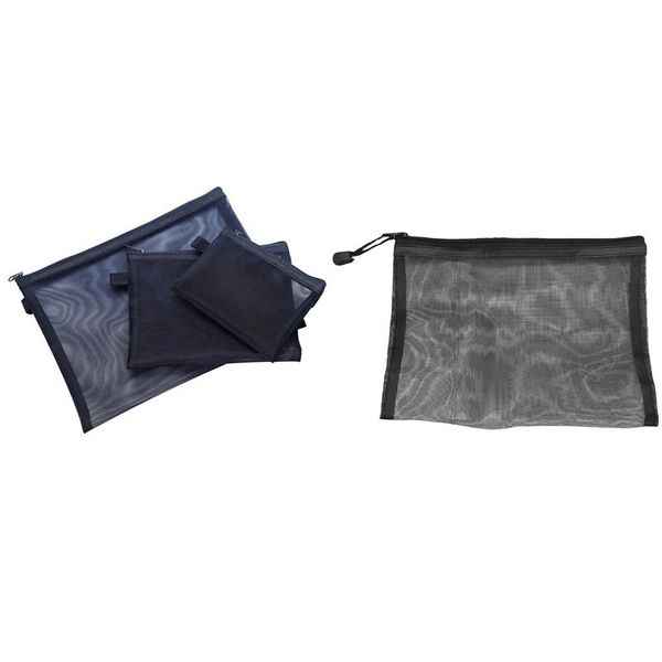 cosmetic bags & cases 3x mesh makeup bag with zipper (s/m/l),black 1x neutral make up transparent case
cosmetic bags & cases 3x mesh makeup bag with zipper (s/m/l),black 1x neutral make up transparent case