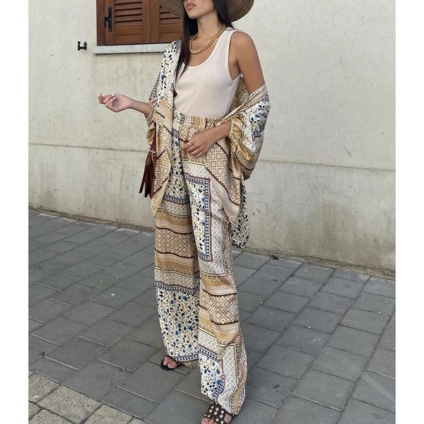 bohemian soft suits women fashion loose lantern sleeve suit elegant full length wide leg pants female ladies women's two piece, White
bohemian soft suits women fashion loose lantern sleeve suit elegant full length wide leg pants female ladies women's two piece, White