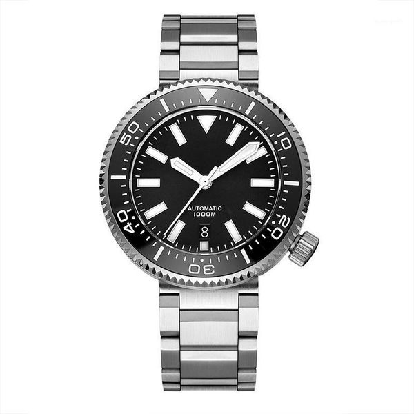 ice hockey 1000m diver watch stainless steel automatic dive watches men nh35 ceramic bezel mechanical mens wristwatches, Slivery;brown
ice hockey 1000m diver watch stainless steel automatic dive watches men nh35 ceramic bezel mechanical mens wristwatches, Slivery;brown