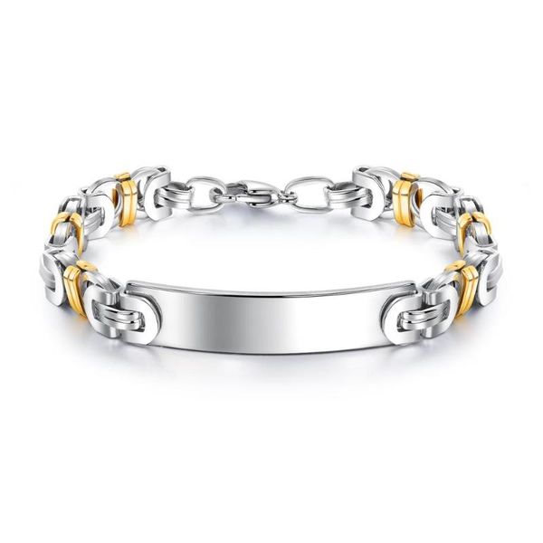 link, chain product stainless steel bracelets color link byzantine bracelet with smooth surface for mens, Black
link, chain product stainless steel bracelets color link byzantine bracelet with smooth surface for mens, Black
