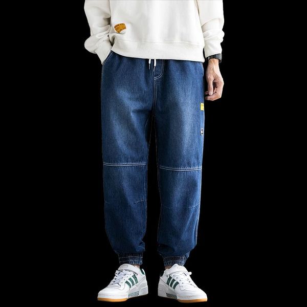 men's jeans summer harem men stretched denim pants streetwear black joggers casual baggy trousers / hip hop, Blue
men's jeans summer harem men stretched denim pants streetwear black joggers casual baggy trousers / hip hop, Blue