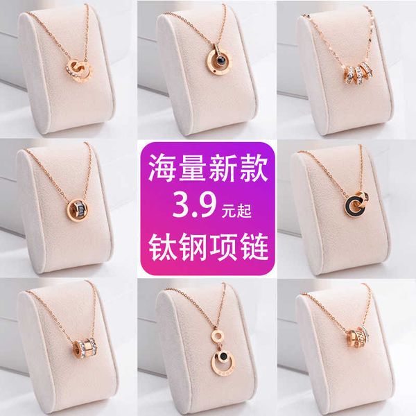 new fashion 18k rose gold clover swan necklace women's simple clavicle chain titanium steel accessories pendant, Silver
new fashion 18k rose gold clover swan necklace women's simple clavicle chain titanium steel accessories pendant, Silver