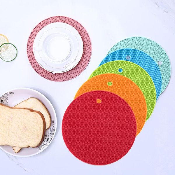 mats & pads 18cm round silicone placemat insulation table mat for dining solid color thick cup coasters kitchen accessories
mats & pads 18cm round silicone placemat insulation table mat for dining solid color thick cup coasters kitchen accessories