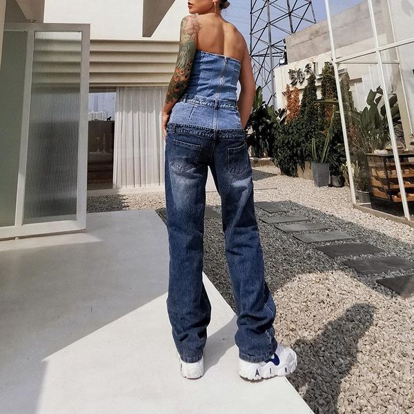 women's jeans personalized leisure 2021 summer fashion temperament street high waist hollow stitching contrast color trousers women, Blue
women's jeans personalized leisure 2021 summer fashion temperament street high waist hollow stitching contrast color trousers women, Blue