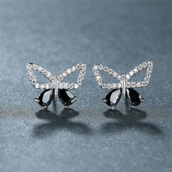 stud multicolor zircon animal earrings female cute small butterfly black crystal hollow for women boho jewelry, Golden;silver
stud multicolor zircon animal earrings female cute small butterfly black crystal hollow for women boho jewelry, Golden;silver