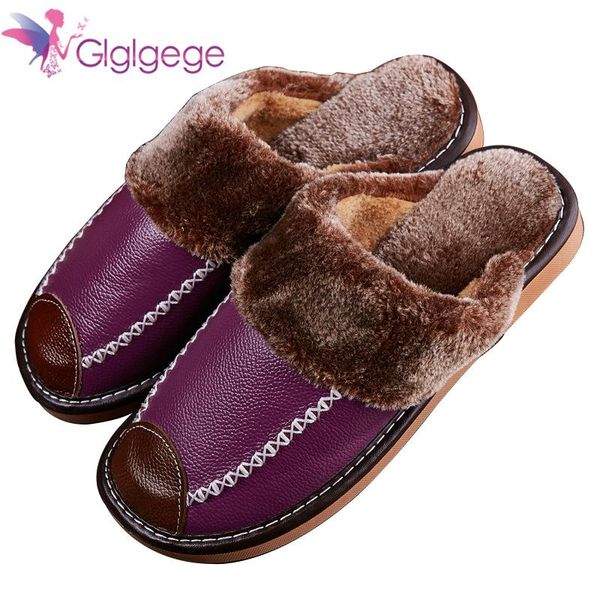 slippers glglgege ladies winter genuine leather home indoor non-slip thermal woman 2021 warm couple, Black
slippers glglgege ladies winter genuine leather home indoor non-slip thermal woman 2021 warm couple, Black