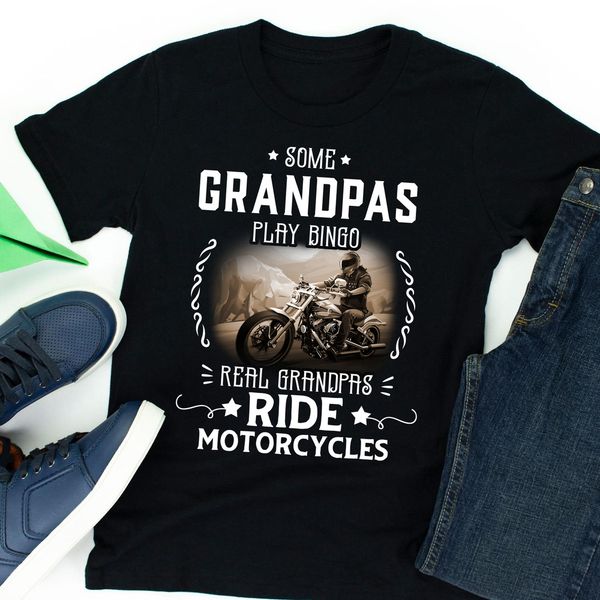 grandpa motorcycle shirt, real grandpas ride motorcycles, grandpa gift, bikers, White;black
grandpa motorcycle shirt, real grandpas ride motorcycles, grandpa gift, bikers, White;black