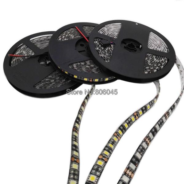 5m 12v dc smd led strip black pcb 60led/m ip20 ip65 waterproof flexible stripe ribbon white / warm rgb color strips
5m 12v dc smd led strip black pcb 60led/m ip20 ip65 waterproof flexible stripe ribbon white / warm rgb color strips