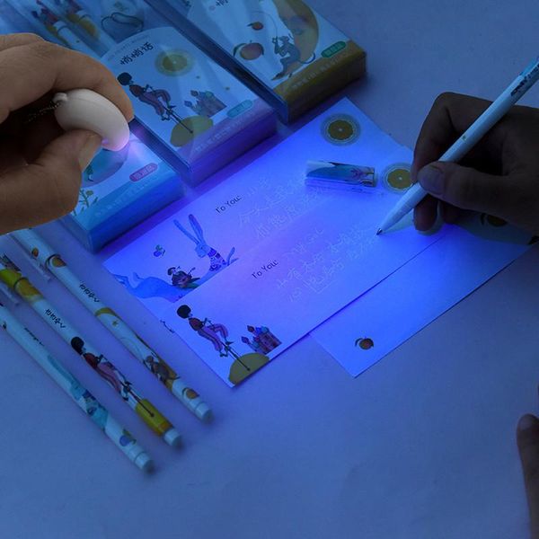 ballpoint pens creative invisible pen see light display word transmission whisper with small night neutral ink, Blue;orange
ballpoint pens creative invisible pen see light display word transmission whisper with small night neutral ink, Blue;orange