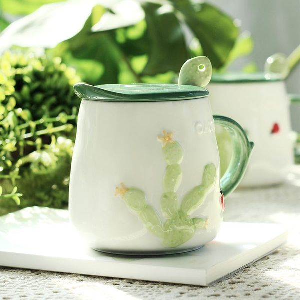 mugs ins cactus creative ceramic with lid scoop coffee cups lovely water milk breakfast
mugs ins cactus creative ceramic with lid scoop coffee cups lovely water milk breakfast