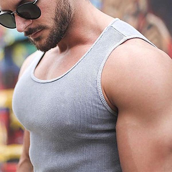pure color sports tank men bodybuilding gym workout fitness cotton sleeveless shirt male running vest jerseys, Black;blue
pure color sports tank men bodybuilding gym workout fitness cotton sleeveless shirt male running vest jerseys, Black;blue