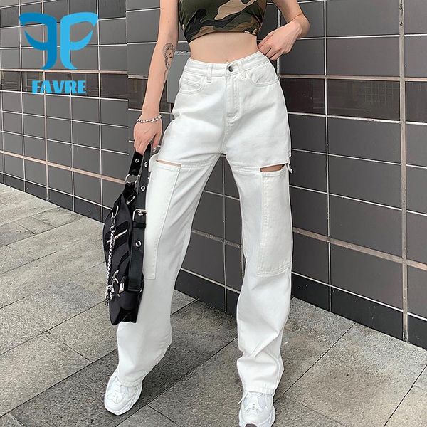 women's jeans favre fashion hollow out white womens streetwear high waist button denim pants vintage straight harajuku cargo trousers, Blue
women's jeans favre fashion hollow out white womens streetwear high waist button denim pants vintage straight harajuku cargo trousers, Blue