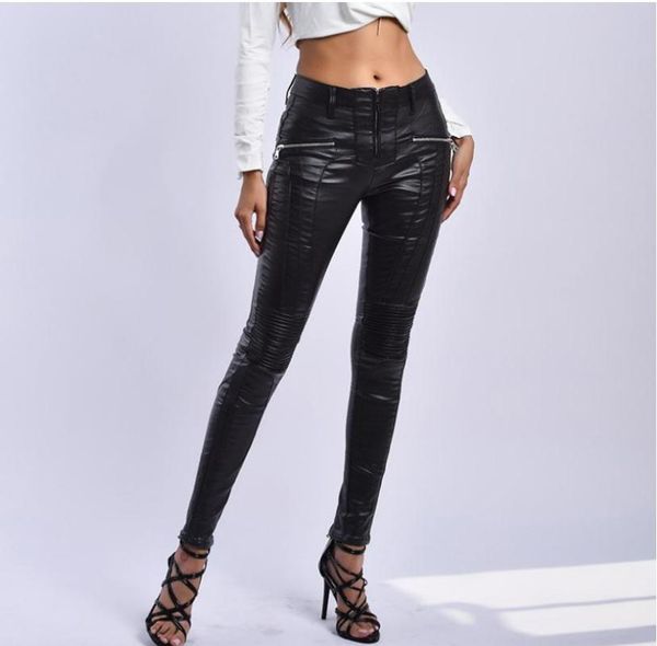 women's jeans est pu leather pants plus velvet skinny middle waist punk motor biker slim fit trousers k1002, Blue
women's jeans est pu leather pants plus velvet skinny middle waist punk motor biker slim fit trousers k1002, Blue