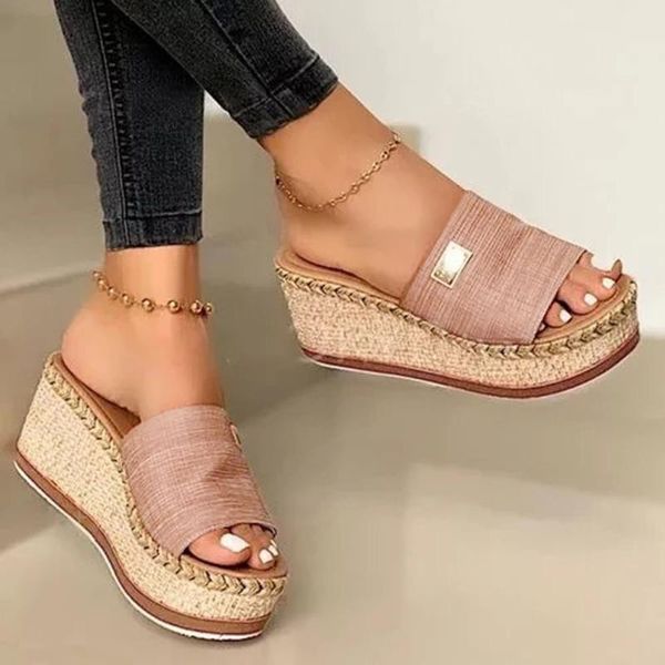 sandals fashion women's slipper flip flop platform wedge heel slip on summer casual shoes breathable outdoor leisure slippers #, Black
sandals fashion women's slipper flip flop platform wedge heel slip on summer casual shoes breathable outdoor leisure slippers #, Black