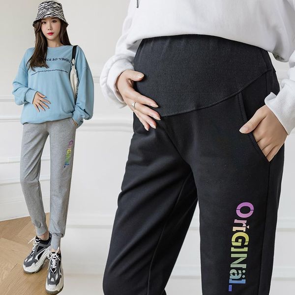 spring pregnant women belly pants fashion block color letters printing sweatpants leisure harlan loose maternity cotton trousers bottoms, White
spring pregnant women belly pants fashion block color letters printing sweatpants leisure harlan loose maternity cotton trousers bottoms, White