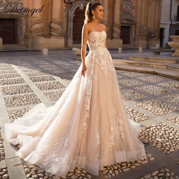 other wedding dresses detmgel sweetheart neck backless a-line 2021luxury beaded appliques lace court train princess gown, White
other wedding dresses detmgel sweetheart neck backless a-line 2021luxury beaded appliques lace court train princess gown, White
