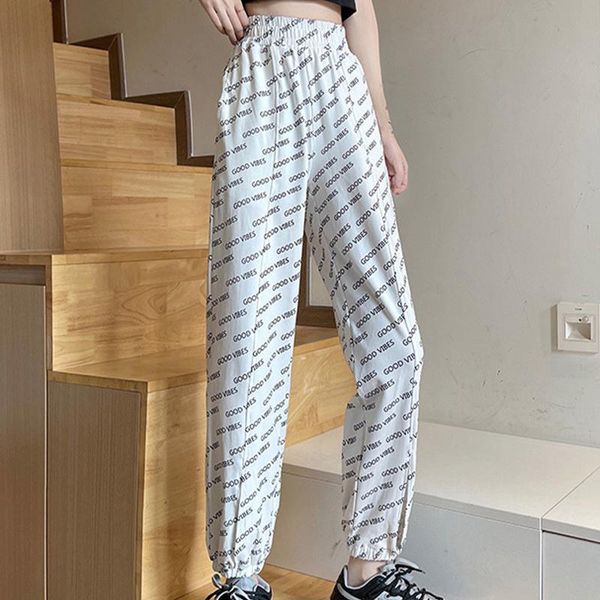 women's pants & capris casual letter harem 2021 summer korean style high waist sports all-matching loose ankle-length trousers, Black;white
women's pants & capris casual letter harem 2021 summer korean style high waist sports all-matching loose ankle-length trousers, Black;white