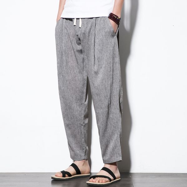 men's jeans summer fashion casual trousers chinese style loose oversize linen ankle length harem pants male thin splid pencil fzj1, Blue
men's jeans summer fashion casual trousers chinese style loose oversize linen ankle length harem pants male thin splid pencil fzj1, Blue