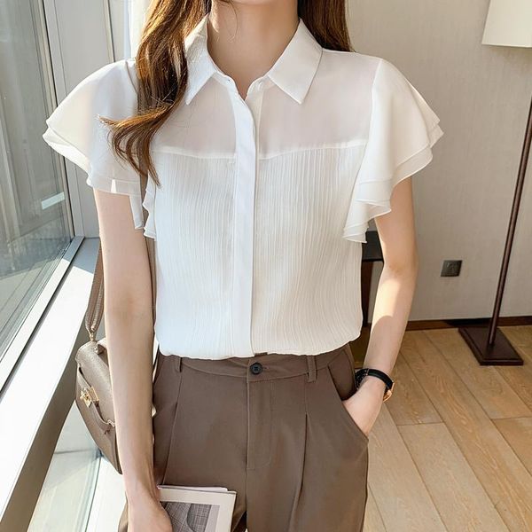 women's polos women solid color chiffon blouses ladies female short sleeve summer 2021 fashion office lady white shirt clothing
women's polos women solid color chiffon blouses ladies female short sleeve summer 2021 fashion office lady white shirt clothing