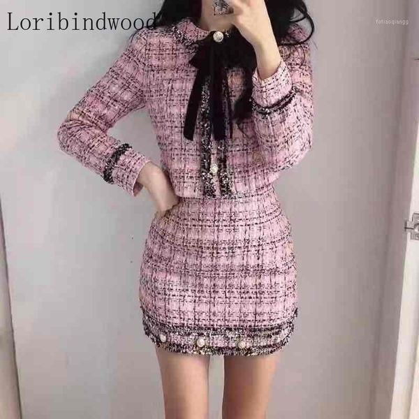 women's tracksuits autumn winter tweed wool 2 piece set women bowknot plaid skirt female fringed trim short jacket coat + bodycon suit, Gray
women's tracksuits autumn winter tweed wool 2 piece set women bowknot plaid skirt female fringed trim short jacket coat + bodycon suit, Gray