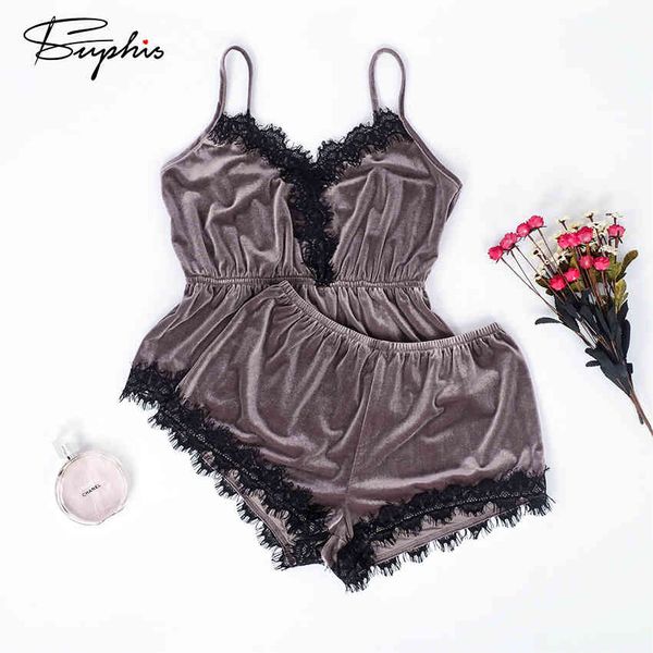 women's sleepwear suphis pajamas sets brown velvet camis lace shorts 2 pieces female nightwear pajama 8zrk, Black;red
women's sleepwear suphis pajamas sets brown velvet camis lace shorts 2 pieces female nightwear pajama 8zrk, Black;red