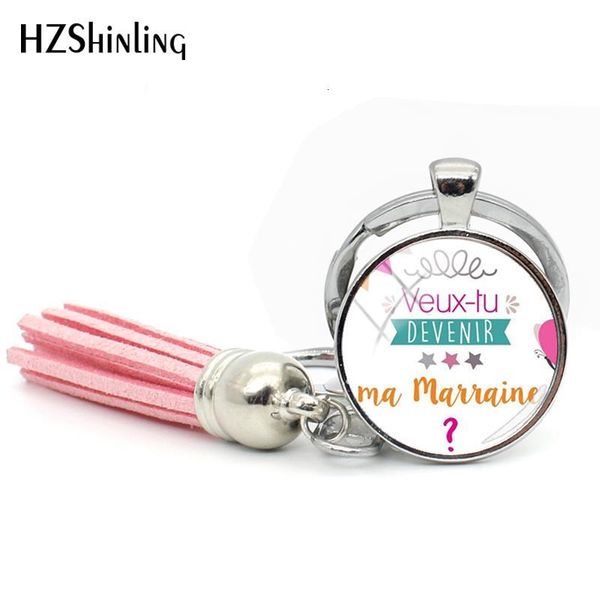 new veut tu etre ma marraine tassel keychain do you want to be my godmother keychains glass jewelry for woman, Silver
new veut tu etre ma marraine tassel keychain do you want to be my godmother keychains glass jewelry for woman, Silver