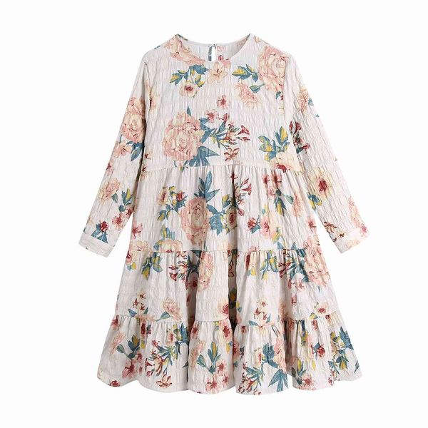 spring women dress printed pleated long sleeve o-neck above knee dresses chic lady casual fashion clothes 210517, Black;gray
spring women dress printed pleated long sleeve o-neck above knee dresses chic lady casual fashion clothes 210517, Black;gray