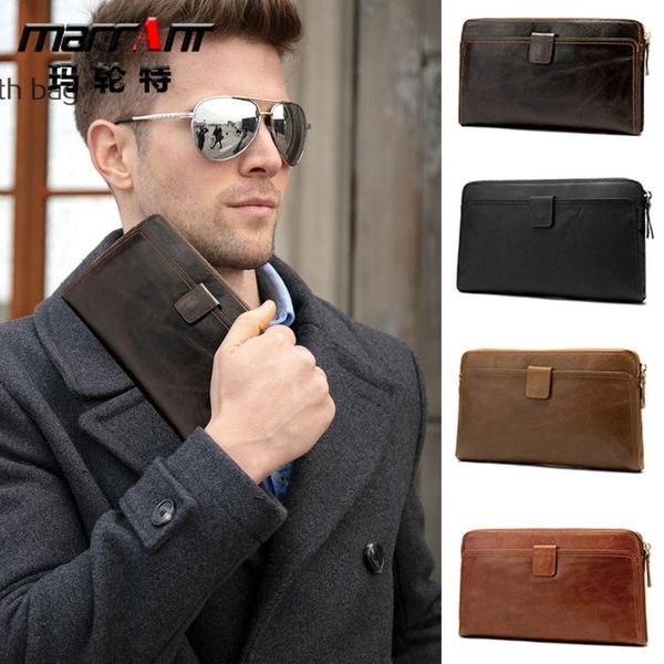 leather wallet for man full-grain business men's clutch bag phone purse fashion wallets, Red;black
leather wallet for man full-grain business men's clutch bag phone purse fashion wallets, Red;black
