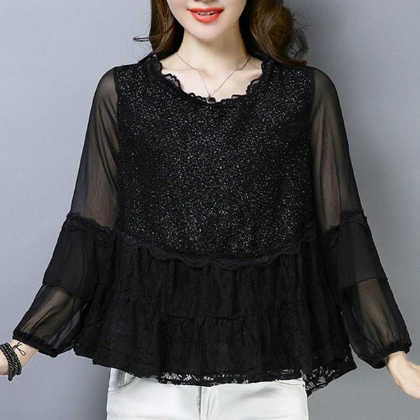 fashion and blouses 2021 ladies lace blouse shirt long sleeve plus size for women black women's & shirts, White
fashion and blouses 2021 ladies lace blouse shirt long sleeve plus size for women black women's & shirts, White