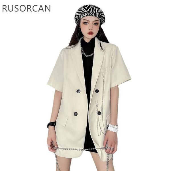 women's suits & blazers design sense blazer summer 2021 loose fashion niche harajuku style white suit short-sleeved female double-breas, White;black
women's suits & blazers design sense blazer summer 2021 loose fashion niche harajuku style white suit short-sleeved female double-breas, White;black