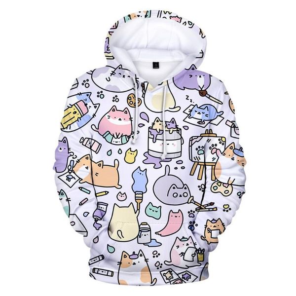 men's hoodies & sweatshirts classic design 3d print funny cartoon cat hooded sweatshirt men/women casual autumn cute pullover, Black 
men's hoodies & sweatshirts classic design 3d print funny cartoon cat hooded sweatshirt men/women casual autumn cute pullover, Black