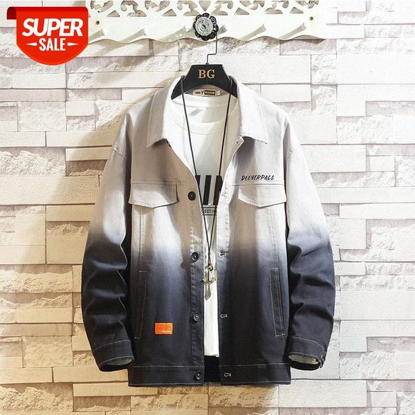 gradient color plus size fat denim jacket gown male korean style trend loose #a14n, Black;brown
gradient color plus size fat denim jacket gown male korean style trend loose #a14n, Black;brown