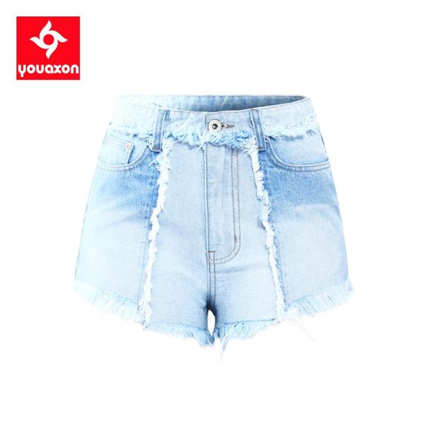 women's shorts 2166 youaxon arrived high waist tassel denim for women fashion patchwork short jeans woman, White;black
women's shorts 2166 youaxon arrived high waist tassel denim for women fashion patchwork short jeans woman, White;black